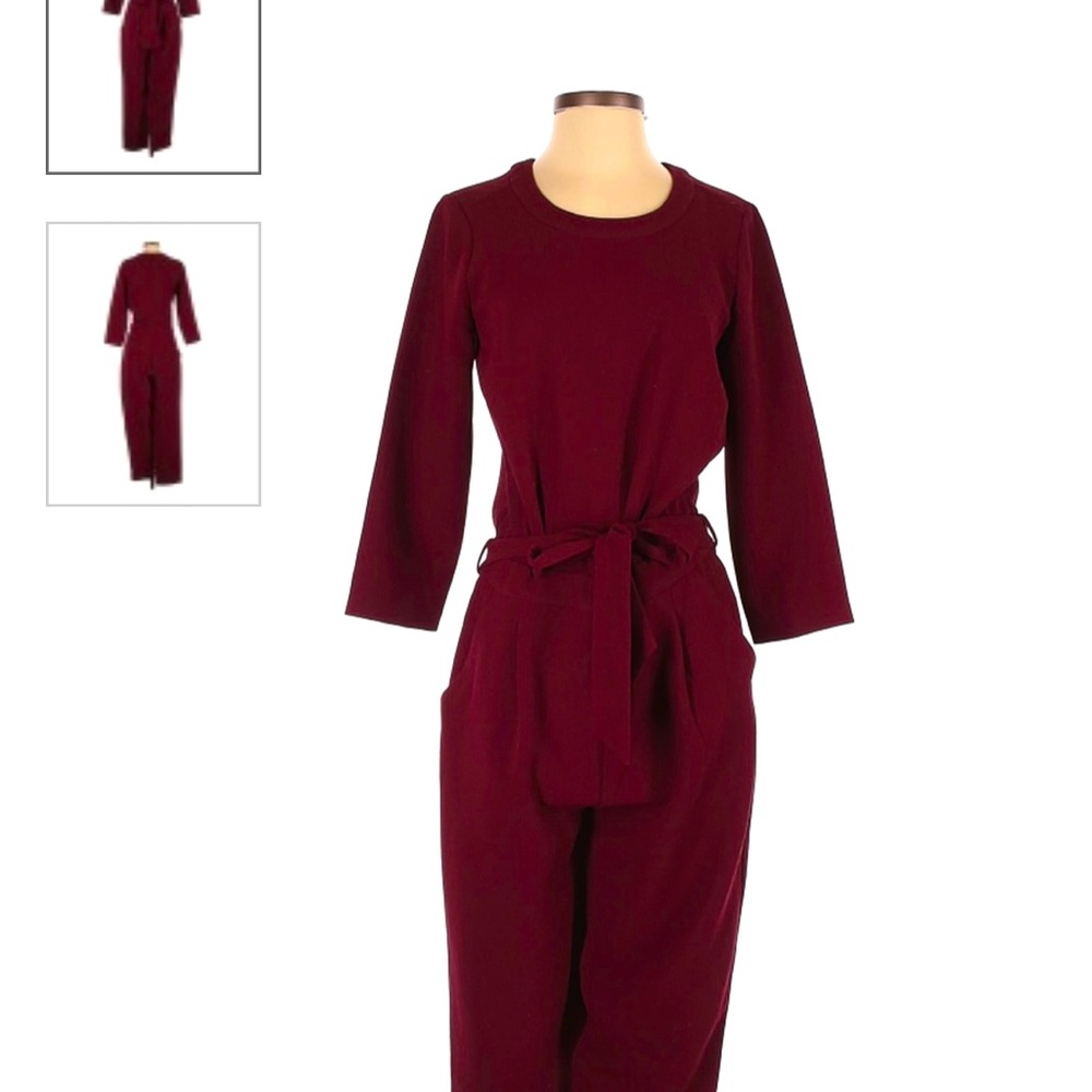 Madewell Maroon Jumpsuit